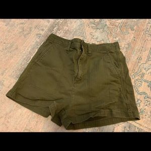 Madewell Green Camp Shorts